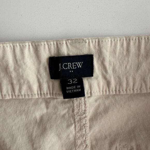 J. Crew Lizzie High Rise Wide Leg Patch Pocket Natural Cream Pants 32 waist - Picture 10 of 12